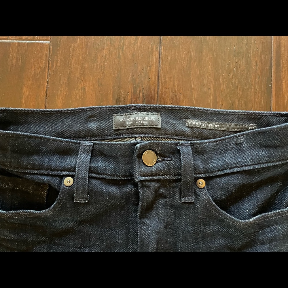 High Rise Skinny Dark Wash Banana Republic Jeans